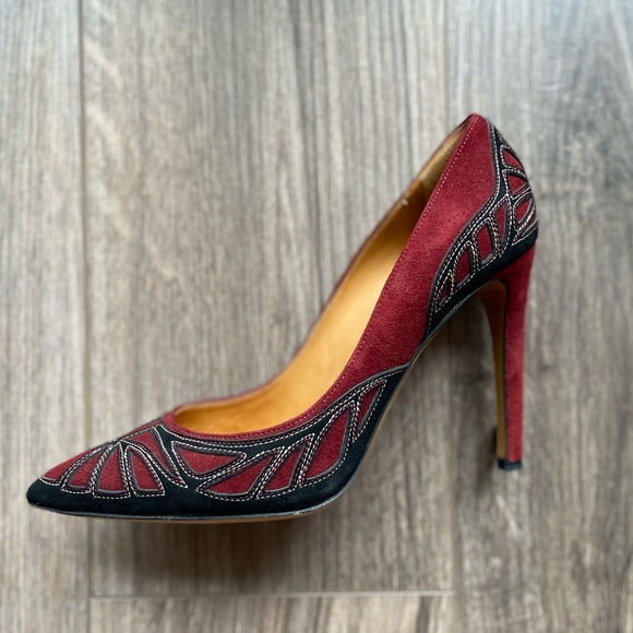 Isabel Marant Bradford Suede Embroidered Pumps | 39 - Picture 11 of 13